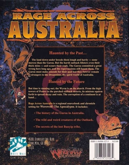 Werewolf the Apocalypse 2nd Edition - Rage Across Australia (B Grade) (Genbrug)